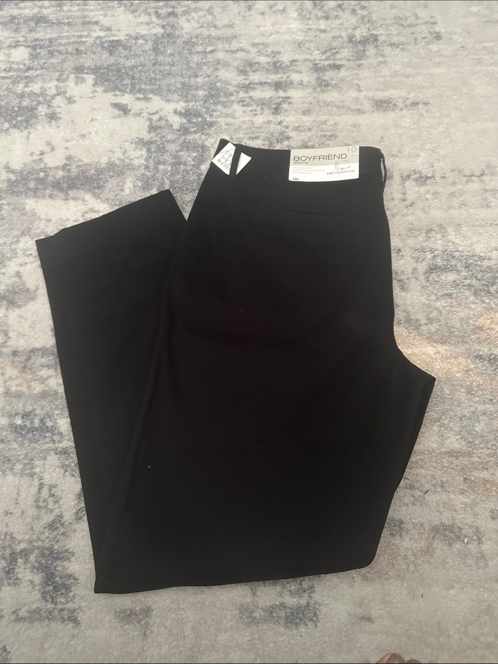 Liz Lange Black Boyfriend Trousers